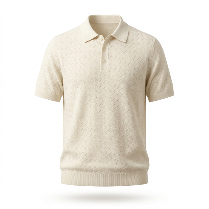 Men's Knitted Polo Shirt