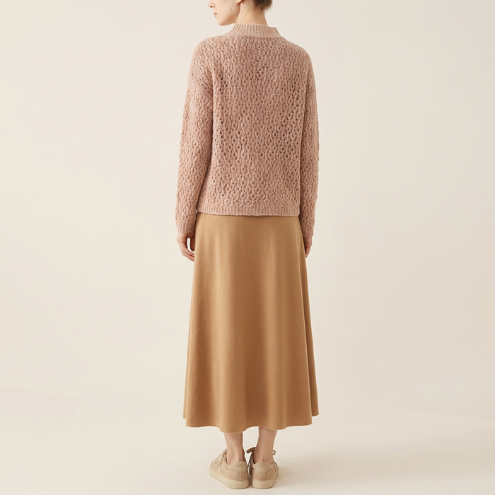 Cashmere Wool Hollow Women's Knitted Sweater