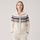 Merino Wool Women's Zip-up Knit Sweater