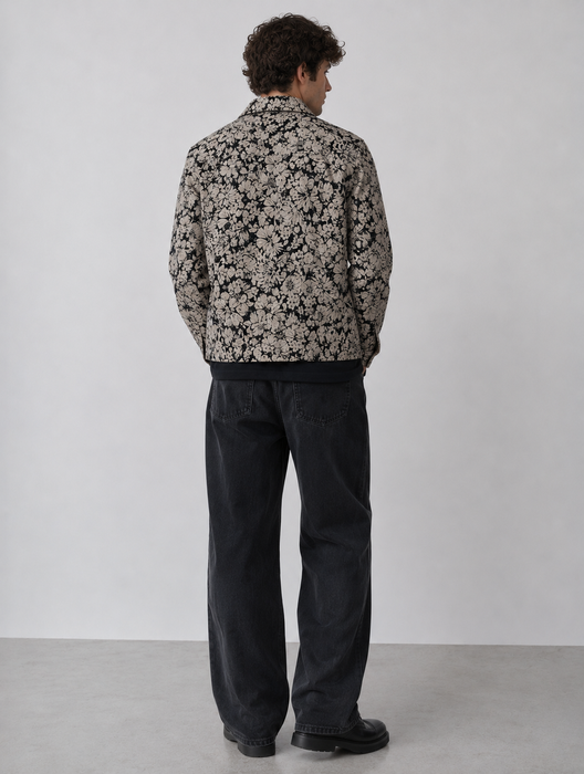 Floral Print Overshirt and Relaxed Trouser