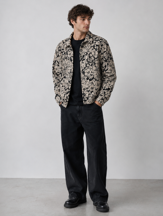 Floral Print Overshirt and Relaxed Trouser