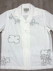 Mens shirts embroidery sand washed