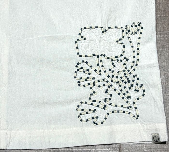 Mens shirts embroidery sand washed