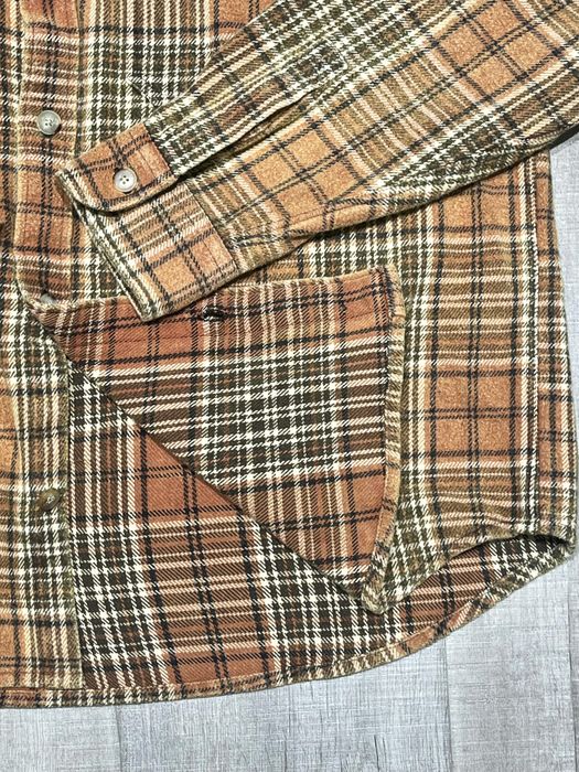 Mens heavy flannel shirt DMF245565 acid wash
