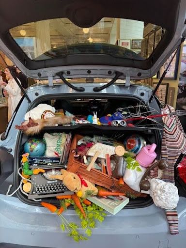 Car with items in