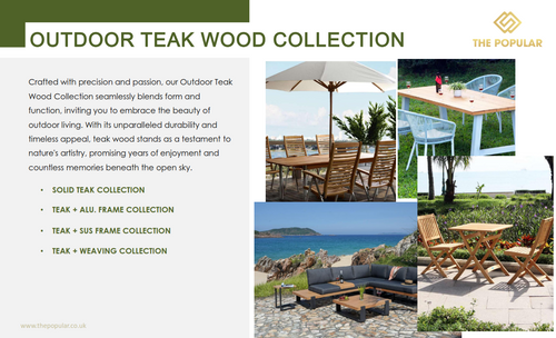 Outdoor Teak Wood Collection 2024-2025