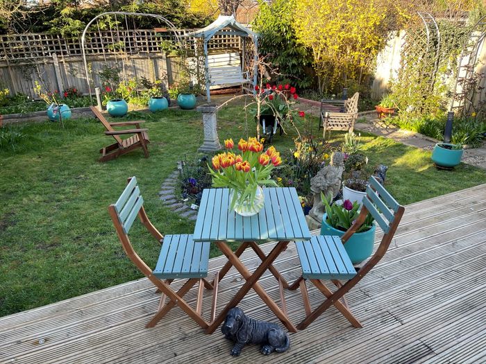 Bistro Set Green - Natural Colour