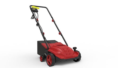 Electric Dethatcher and Scarifier Lawn Aerator Rake Raker