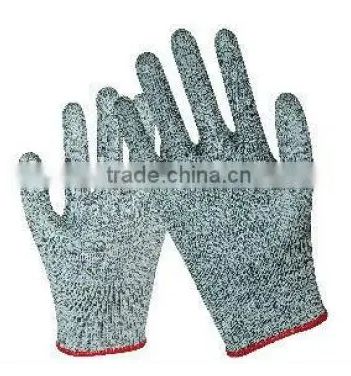 UHMW PE FIBER knitted glove ,13 gauge