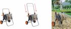 Telescopic metal hose cart