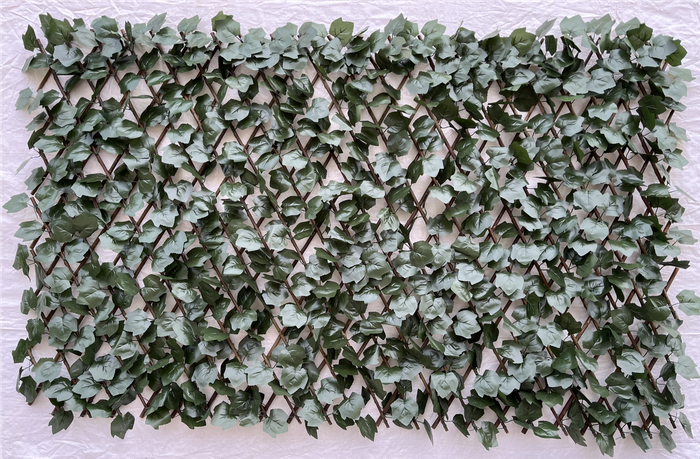 Extensible trellis Leaf Wall Artificial Artificial Leaf Fence Artificial Boxwood Leaf Plants Expanding Willow Trellis