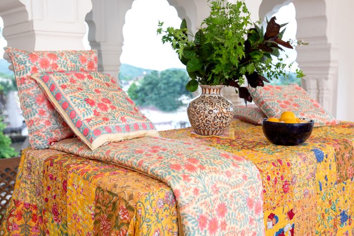 SOMA HAND BLOCK PRINTED PATCH WORK BED PROTECTORS