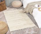 Jute rugs, pouffe, rattan