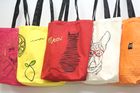 Embroidered Cotton Shoppers