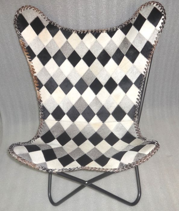 REAL LEAHER BUTTERFLY CHAIR