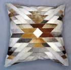 Hairon Leather Patch Work Cushion