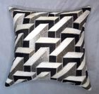 Hairon Leather Patch Work Cushion