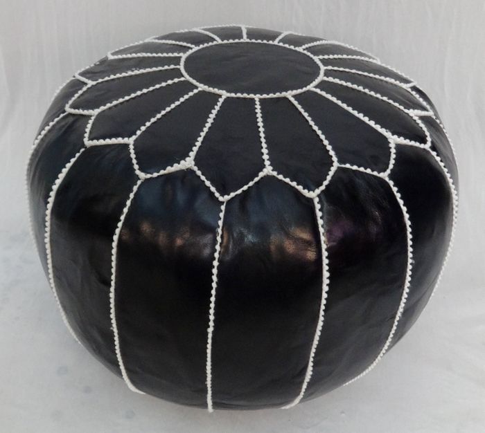 Genuine Leather Moroccan POUF