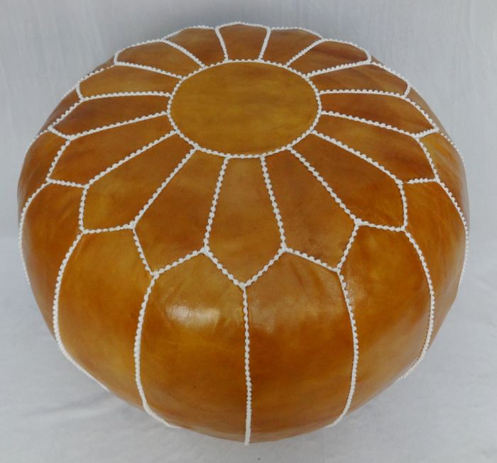 Genuine Leather Moroccan POUF