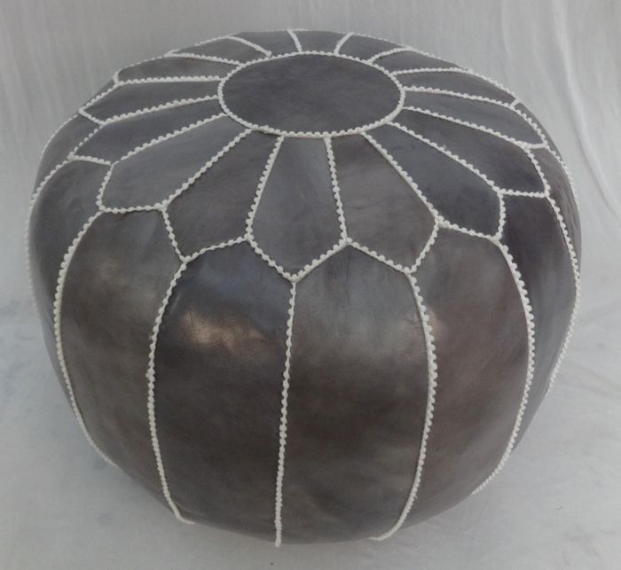 Genuine Leather Moroccan POUF