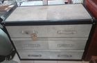 Genuine Hairon Leather Drawer Cabinet