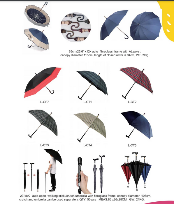 long golf double umbrella