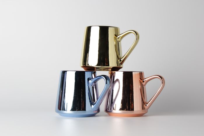 Electroplated Ceramic Mugs