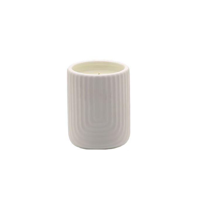 Ceramic Scented Candle With Customer Fragrance label and logo