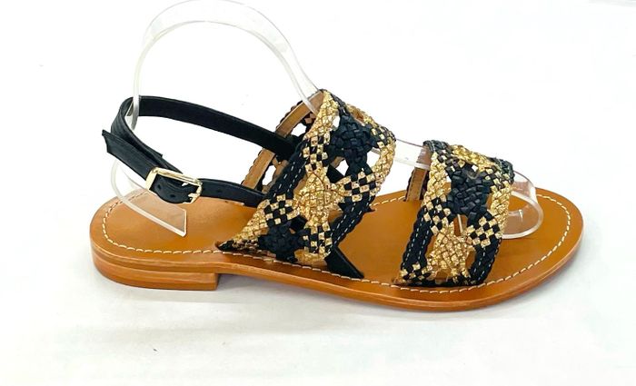 Leather braided Sandals