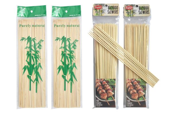 Bamboo skewers for BBQ