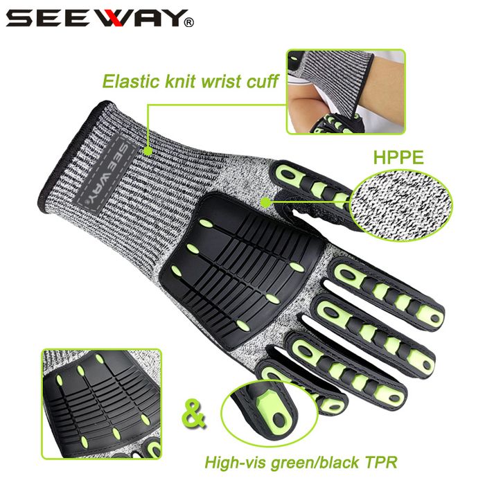 Seeway cut & impact resistant gloves
