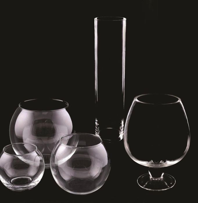 Cylinder, Ball and Cognac Vases