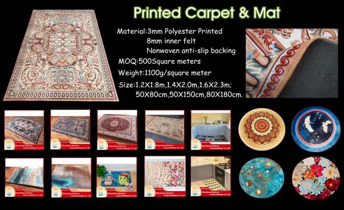 Printed carpet, household rugs