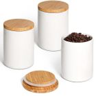 Ceramic Storage Bottle with bamboo lid