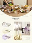 Jarwah Custom Flat Plate Party Irregular Ceramic Under Plates Wedding Table Decorative Elegant Charger Plate White Dinner