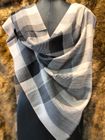 Cashmere Wool Check Jacquards