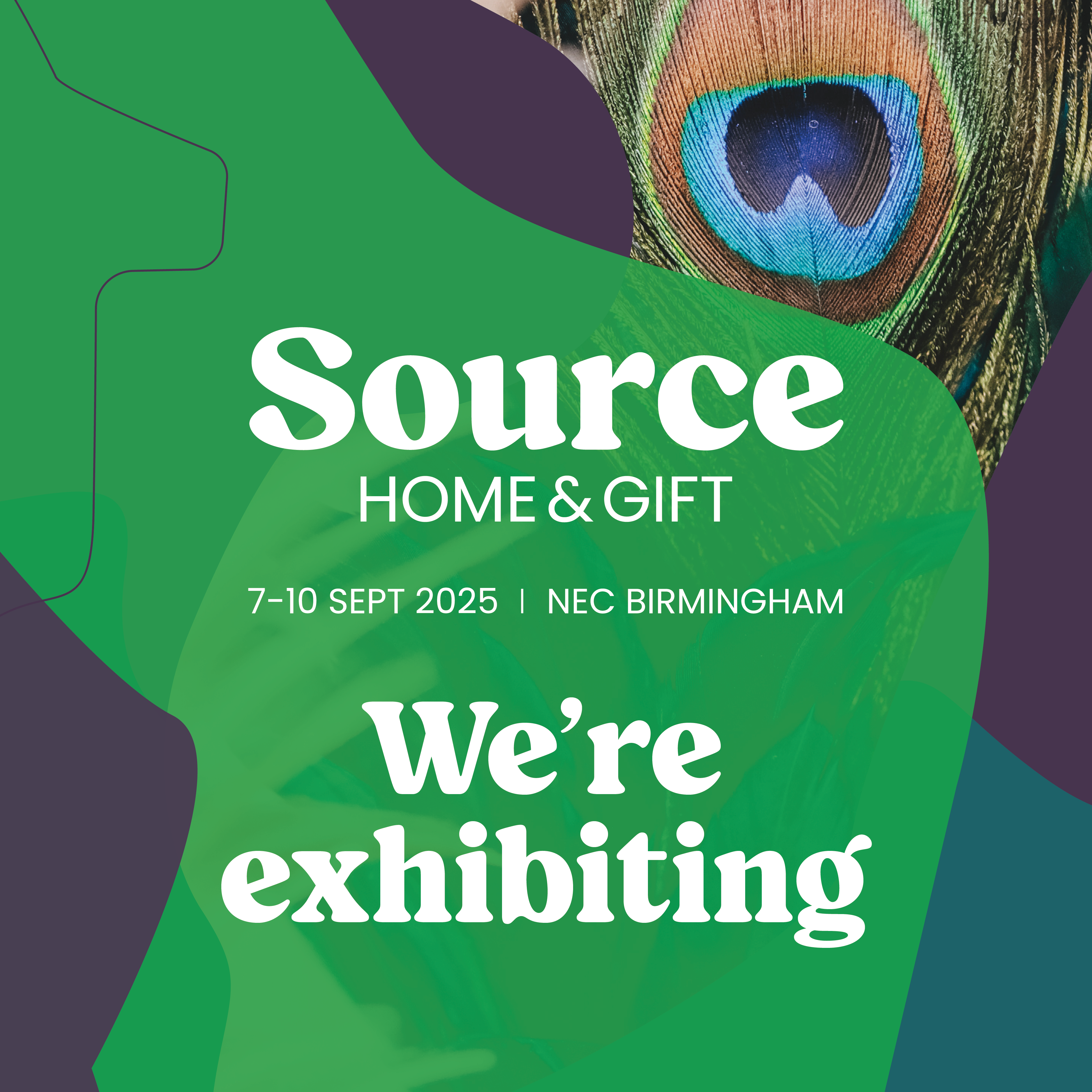 We're Exhibiting 1080x1080px Banner