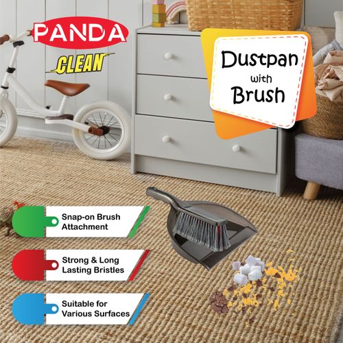 Panda Dustpan with Brush