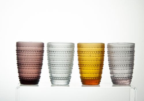 colored dots glass