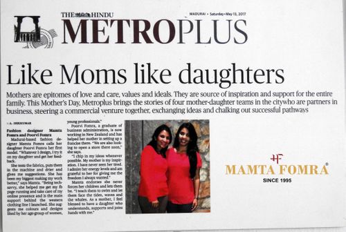 The Hindu Metro Plus - Like Moms like Daughters