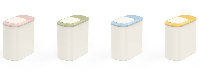 Household stainless steel touchless garbage bin 10L small smart automatic trash can for bathroom