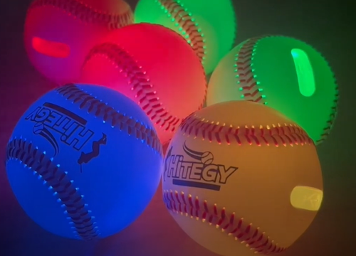LED rechargeable color changing baseball