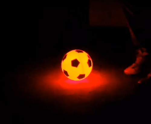 Let's start the soccer game in dark