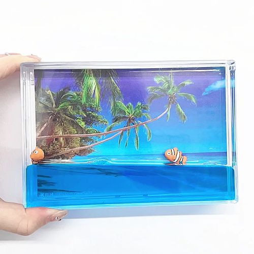 Oil floater picture frame