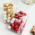 2024 Christmas ball sets with different shape balls ornament supplies Christmas day decoration