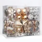 Hot Sale Ornaments Baubles Christmas Decoration Boxed Colorful Design Hanging Ball 6cm Gift Mixed Set new years balls