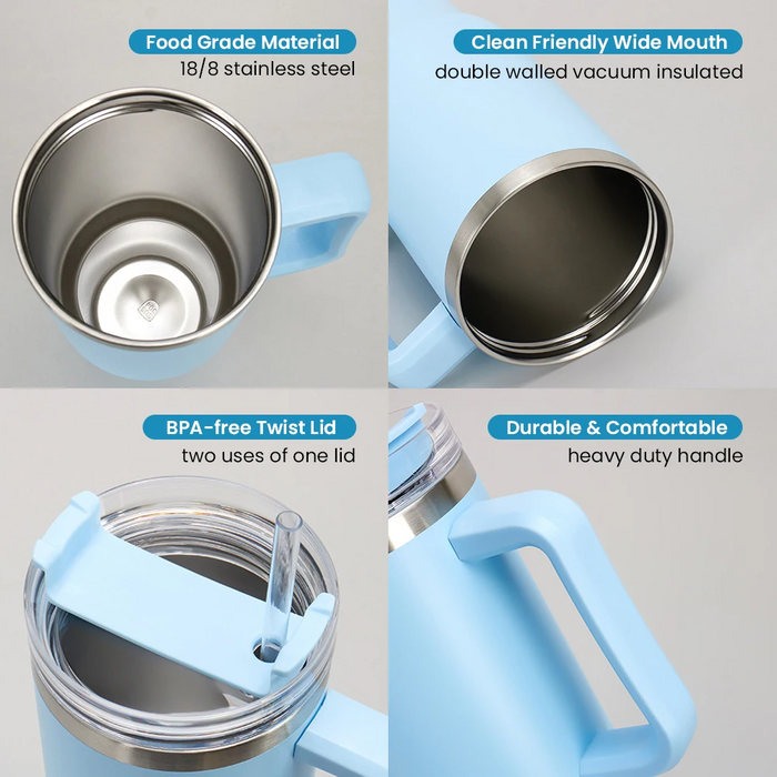 High Quality Vacuum Cup BPA Free Lid Stainless Steel Wholesale Bulk Mug 40oz Travel Tumbler For Car