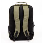 Green GRS leather computer backpack business backpack multi-layer backpack travel computer backpack