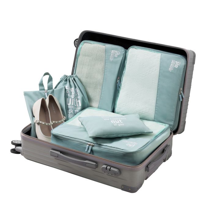 Light weight soft cotton packing cubes travel organizer