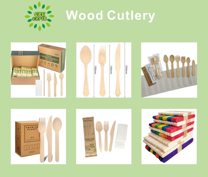 Wood cutlery